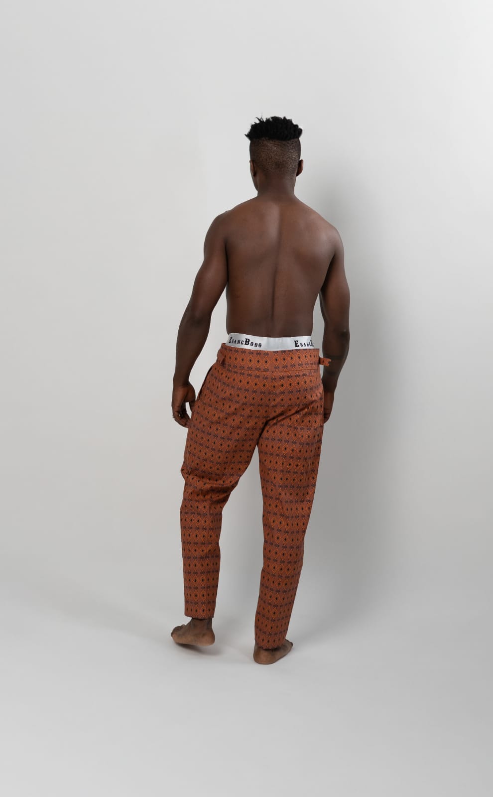 pantalone lungo arancione