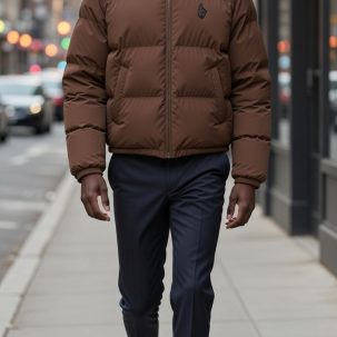 jack waterproof puffer vest – unisex (white / black)